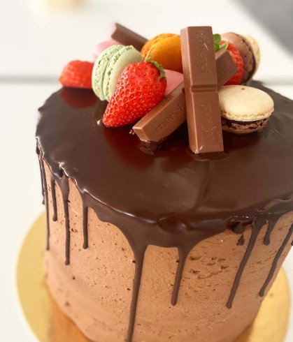Dupla Magas Belga Csokoládé Torta