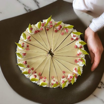 Epres-Fehércsokoládés Mousse Torta